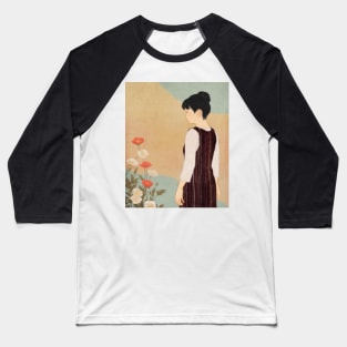 poppies and a woman Baseball T-Shirt